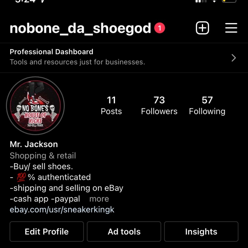 I dont be on here follow my insta eBay page linked also